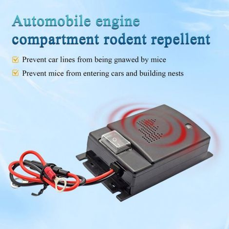 Répulsif Rongeur - Détecteur Ultrason 12 V - Pour Voiture - Anti-Martre Anti-Fouine - 1 Pièce (1/5)