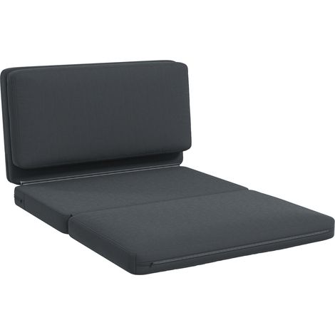 Sofá de suelo Sofá cama plegable 3 en 1 con aspecto de terciopelo, sofá cama tapizado con capacidad para 240 kg para dormitorio, salón, gris oscuro