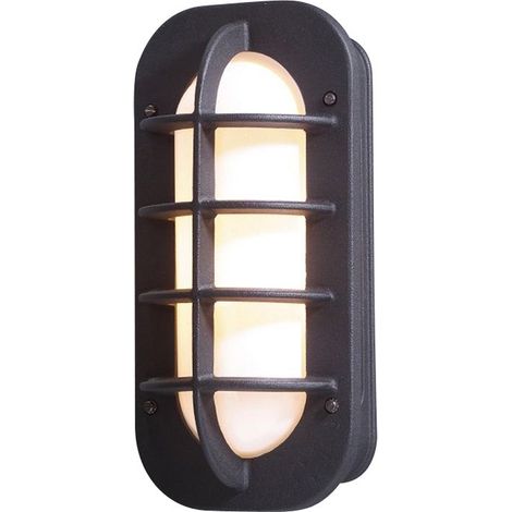 Konstsmide Loke Applique Murale Extérieure Classique Cloison Noire, IP23 (1/3)