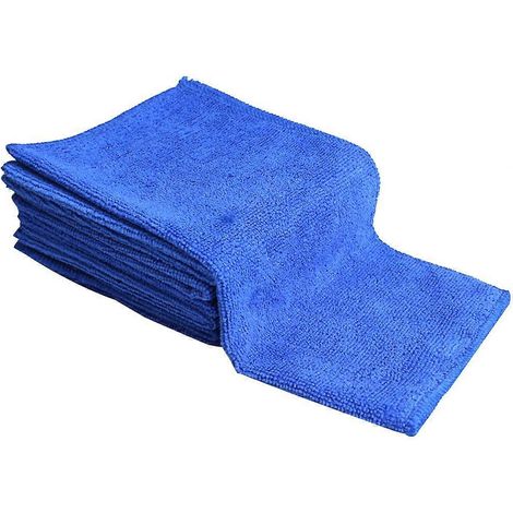 8-teiliges Mikrofaser-Autowaschtuch, Autoreinigungstuch, Wasseraufnahme-Autohandtuch (Blau)-30X30CM-Blue (1/2)