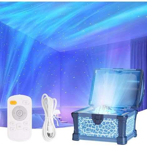 Proyector cielo estrellado, auroras boreales 8 remoto, proyector auroras boreales habitaciones infantiles [Clase energética (versión Bluetooth) (1/4)