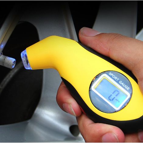 (Exclusivité Asie du Sud-Est) Manomètre numérique de pression des pneus avec fonction de gonflage, moniteur de pression électronique haute précision (avec batterie intégrée) (1/5)