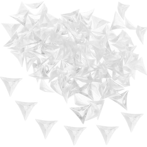 300 protège-coins pour meubles, transparent, triangulaire (1/5)