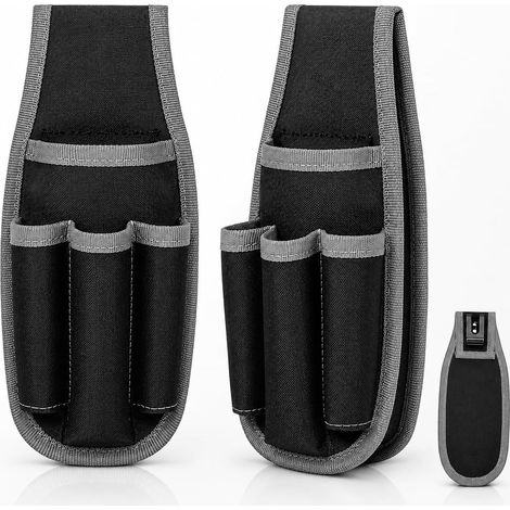 2 x Tool Belts, Tool Bag, Waterproof Oxford Fabric Work Bag, Adjustable Belt, Multi-Pocket for Technicians, DIY, Construction and Maintenance (1/5)