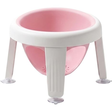 Babybadewannensitz, Ergonomisches Design, Rutschfeste Basis, Rosa (1/2)