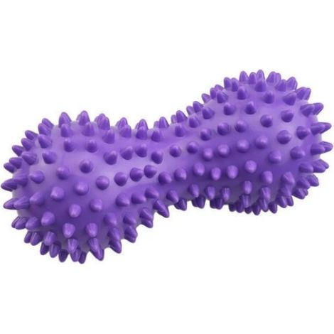 Rouleau de massage des pieds, balle de massage myofasciale à picots en forme de cacahuète pour soulager la fasciite plantaire, améliorer la mobilité du cou, du dos et des pieds-AquaForge