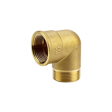 Gomito Filo In Ottone Gardena Ig / Ag G 1 1 / 4- (1/4)