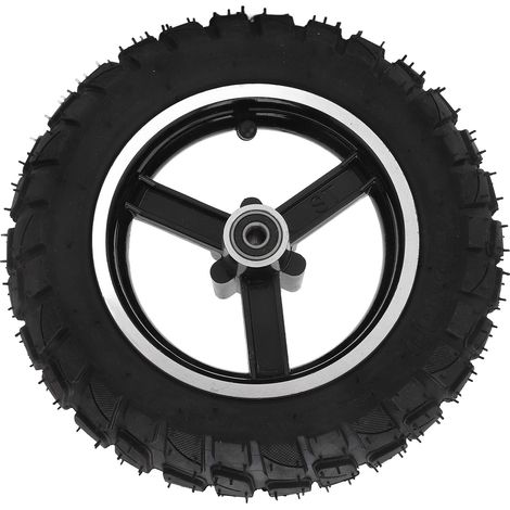 Roues de skateboard électrique à pneus pneumatiques 255x80, pneus intérieurs et extérieurs tout-terrain avec jantes en alliage pour freins à disque (1/5)