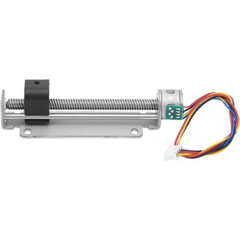 Schraubschlittentisch Mikro 2-Phasen 4-Draht Schrittmotor Schraubschlitten Metall Optische Achse Schraube 15 (1/5)