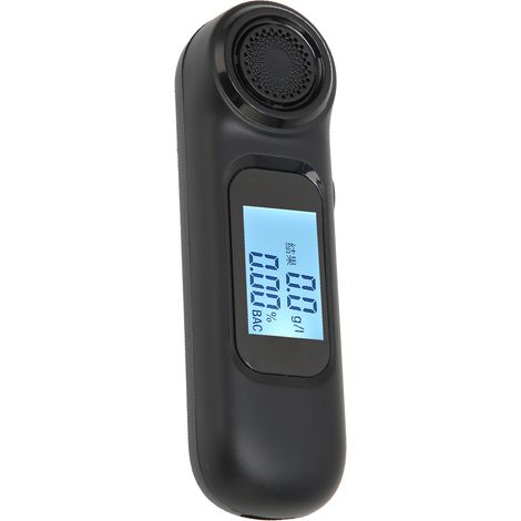 Alcoolomètre portable C7, testeur d'haleine précis avec 3 voyants lumineux, noir (1/5)