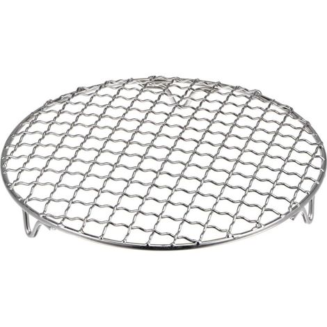 Grille De Cuisson Ronde - Acier Inoxydable - Diamètre 200 Mm - Hauteur 20 Mm - Pour Four Vapeur Air Fryer - 1 Pièce (1/5)