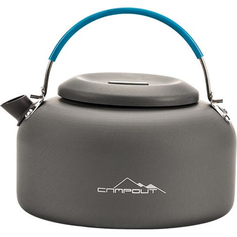 Bouilloire de Camping en plein air 1,4 l, théière en aluminium, compacte et légère, pour la randonnée et le sac à dos (1/5)