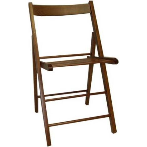 Silla de madera plegable para cervecería nogal Vette