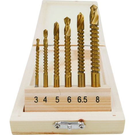 SET DI 6 PUNTE DA TRAPANO PER METALLO E LEGNO