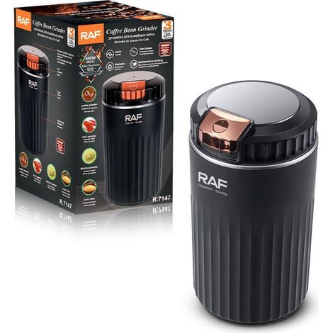 Moulin électrique RAF R7147 broyeur à café et épices 400W moulin multifonction grains café herbes céréales noir (1/5)