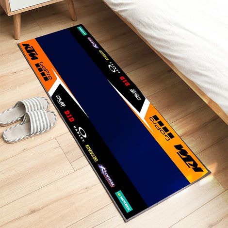 Tapis d'exposition pour moto 60 x 200 cm, antidérapant, idéal pour les passionnés de moto. Tapis décoratif, résistant aux taches et facile à nettoyer