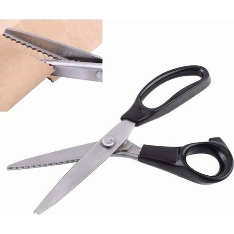 Tijeras Para Coser - Cuchillas De Acero Inoxidable - Borde Dentado - Para Tejido Papel Cuero - 1 Unidad (1/5)