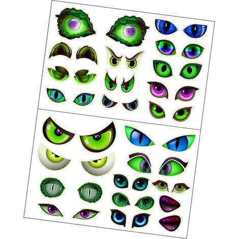 Autocollant mural phosphorescent en PVC imperméable pour fenêtre, porte, meubles, décorations d'Halloween, autocollants muraux d'Halloween (1/5)