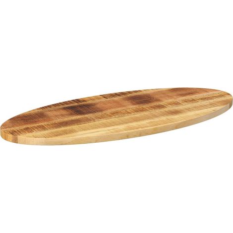 Maison Exclusive - Tischplatte 140x50x3,8 cm Oval Massivholz Mang (1/5)