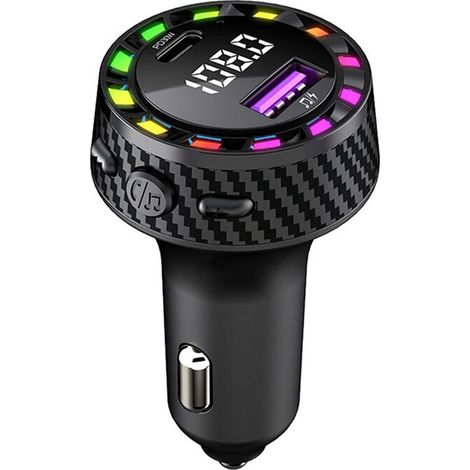 PD30W Autoladegerät mit USB-Anschluss Schnellladeadapter LED-Anzeige Spannungsmonitor und FM-Transmitter (1/5)