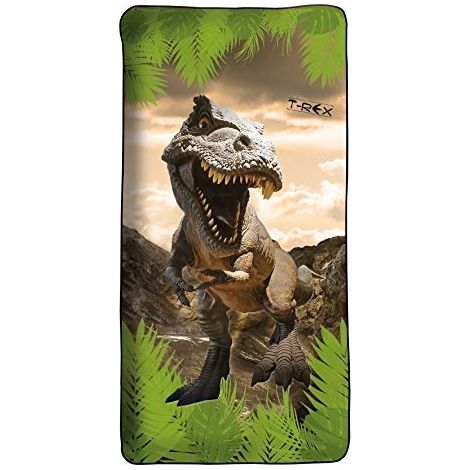 ROTH SERVIETTE DE BAIN POUR ENFANT - TYRANNOSAURE - 60 X 120 CM - PEU ENCOMBRANTE - SÉCHAGE RAPIDE 89243