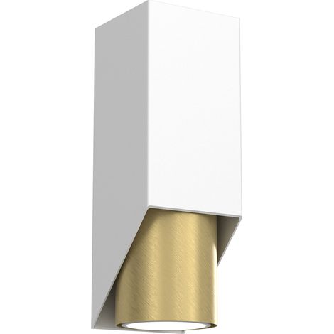 Applique murale blanche laiton Wall 1xGU10 8W Luminex