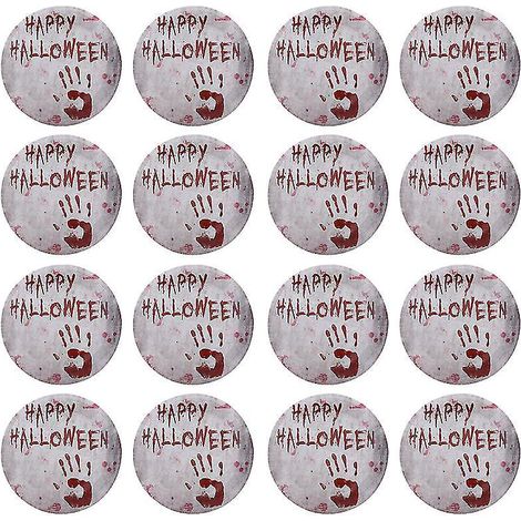 24 assiettes jetables pour décorations d'Halloween (1/3)