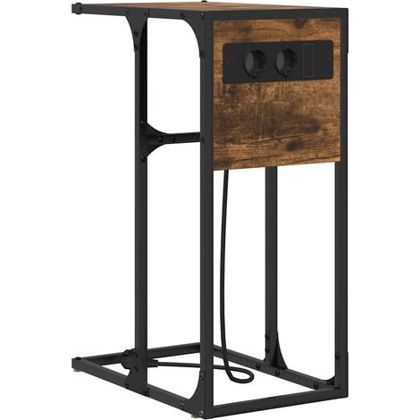 Maison Exclusive - Armadio da Notte Rovere fumé 41,5 x 26 x 60,5 cm (1/5)
