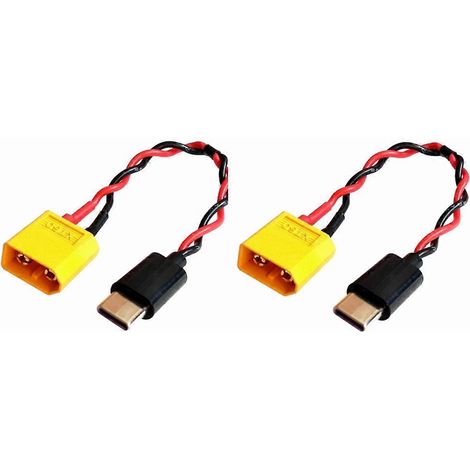 Câble de connexion d'alimentation XT60 vers USB-C (voir illustration) (1/5)