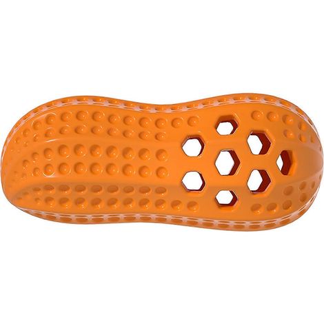 Peanut Shape distributeur de friandises jouet – sonore interactif – pour chiens nettoyage des dents Mental – Orange (1/5)