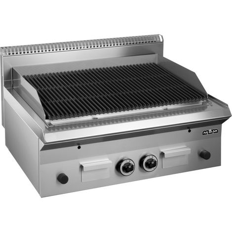 Grill à gaz - 80 cm - Pierre volcanique - De table - GPL865G SMART 650 - Arilex