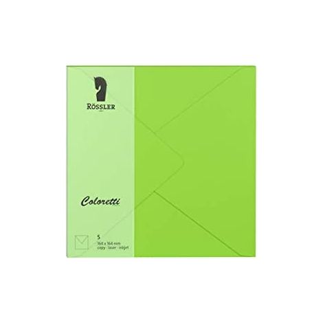 Grande enveloppe carrée coloretti 5 unités vert lime (1/3)