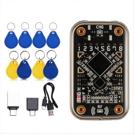 Lecteur de puces RFID Chameleon Ultra + émulateur de carte à puce sans contact porte-clés 4xUID/4xCUID, décodage de badges 125K 13,56 MHz (1/5)