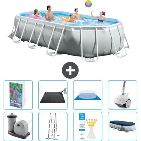 Prism Frame Pool Oval - 503x274x122 cm - 9-teilig S600