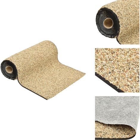 Revêtement de pierre sable naturel 900x40 cm - Revêtement De Pierre - Décoration De Jardin - Étang Artificiel - Liner D'étang - Ruisseau Miniature (1/5)