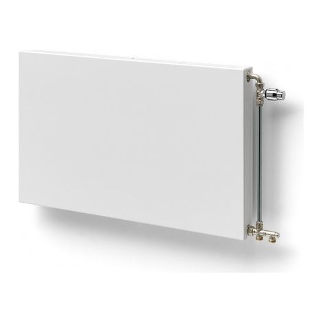 Henrad – Radiateur eau chaude horizontal 415W – Compact Planar Type 11 – 700 x 400 mm – Acier blanc RAL 9016 – Raccordements 4 x 1/2"