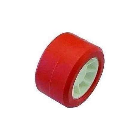 Galet rouge 100x50 diam 21,5 pour remorque MECANOREM (1/2)