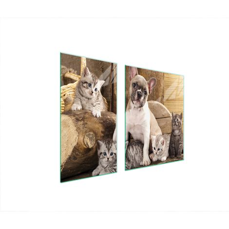GLASSCHUTZPLATTE FÜR HERD 90x52 HUND (1/5)