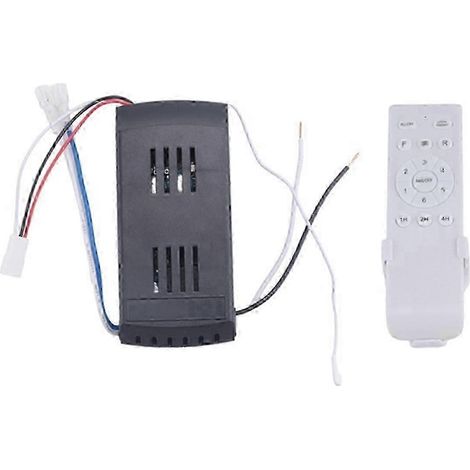 Universelles Fernbedienungsset für 40-W-Deckenventilatoren, 6 Geschwindigkeitsstufen, Timerfunktion, Ersatzfernbedienung für DC-Deckenventilatoren und -Leuchten (1/5)