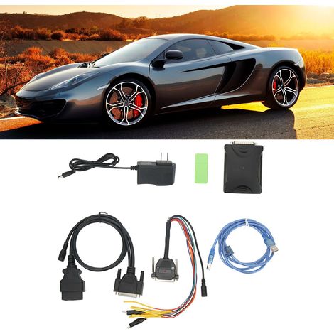 Outil de diagnostic automobile, outil de programmation de puce ECU SM2 PRO J2534 67 en 1, configuration complète (prise standard US 100-240 V) (prise standard US) (1/5)