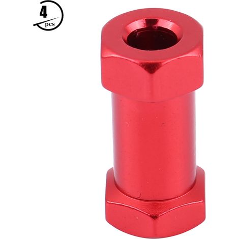 Stück 12 mm RC Sechskant-Radnaben-Metalladapter für D90 AX10 CC01 SCX10 F350 Crawler (25 mm Rot) (1/5)