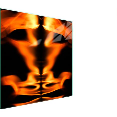 PLACA PROTECTORA DE VIDRIO PARA ESTUFA 50x52 FUEGO (1/5)