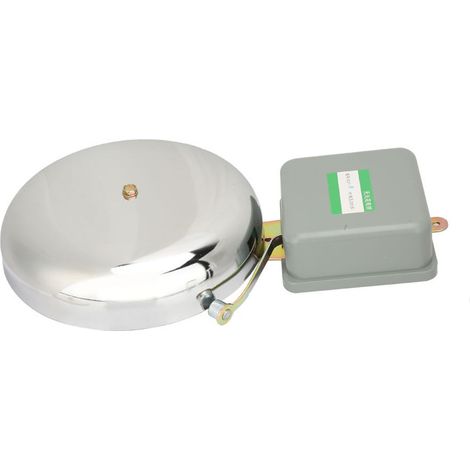 GARRYFIZH Sonnette Électrique Scolaire ou Industrielle 220V 35W Marteau Électrique Épais 8 Pouces Son Facile à Installer pour Usine École