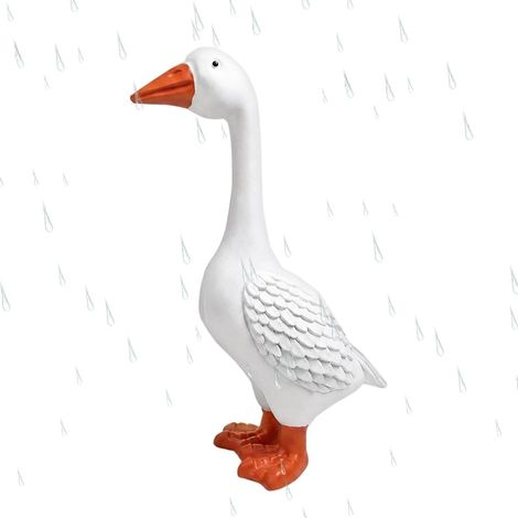 Oie De Jardin Igurine Animal en Résine Réaliste De Grande TaillArt D'Extérieur Oie Décorative pour Jardin Et Maison pour Décoration De Ferme Entrée Patio Pelouse Et (1/5)