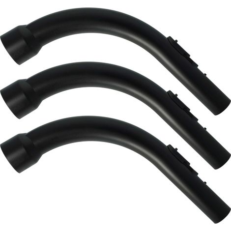 vhbw 3x Griff kompatibel mit Miele S6240, S6250, S6260, S6270, S624, S626 Staubsauger - Handgriff, Ersatzteil, 35 mm Anschluss, 34 cm Lang