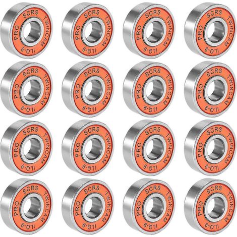 16pcs/lot Skating Twincam Ilq-9 608zz Miniature Ball For Skate Board Shoes Accessories (1/5)