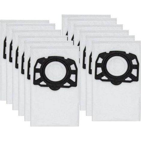 12 vacuum cleaner bags for KFI 487 - Accessories for Kärcher WD4, WD5, WD6, MV4, MV5, MV6, WD4.000...WD5.999, 2.863-006.0-AquaForge (1/4)