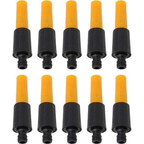 10Lot Pistolets Pulvérisateurs de Jardin Buse de Pulvérisation Tête de Pulvérisation Connecteur Mâle Réglable Tuyau Verrouillage pour Arrosage des Plantes Douche Lavage
