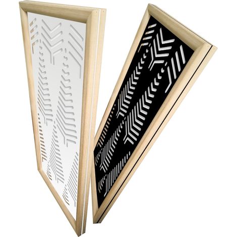 SPEAR - Moduli Decorativi in Legno e PVC - Colore: bianco - Misura: 47x94 cm (1/4)