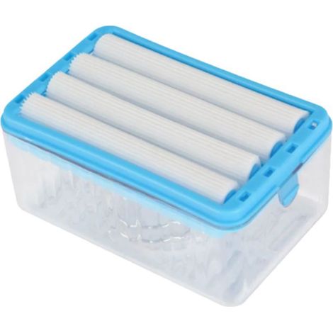 Jabonera duradera, reutilizable, multifuncional y sin contacto para uso en el baño. (1/5)
